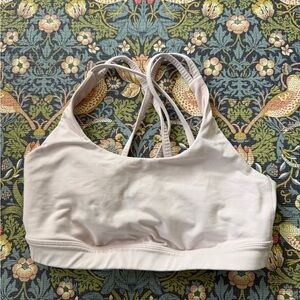 lululemon athletica Light Cream Strappy Sports Bra